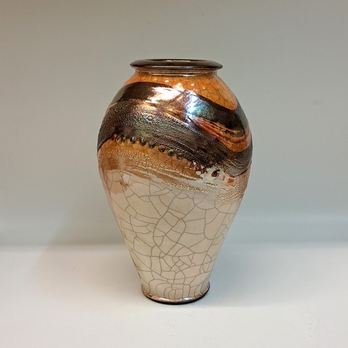 #231040 Raku, 3xFired 10x5.5 $42 at Hunter Wolff Gallery